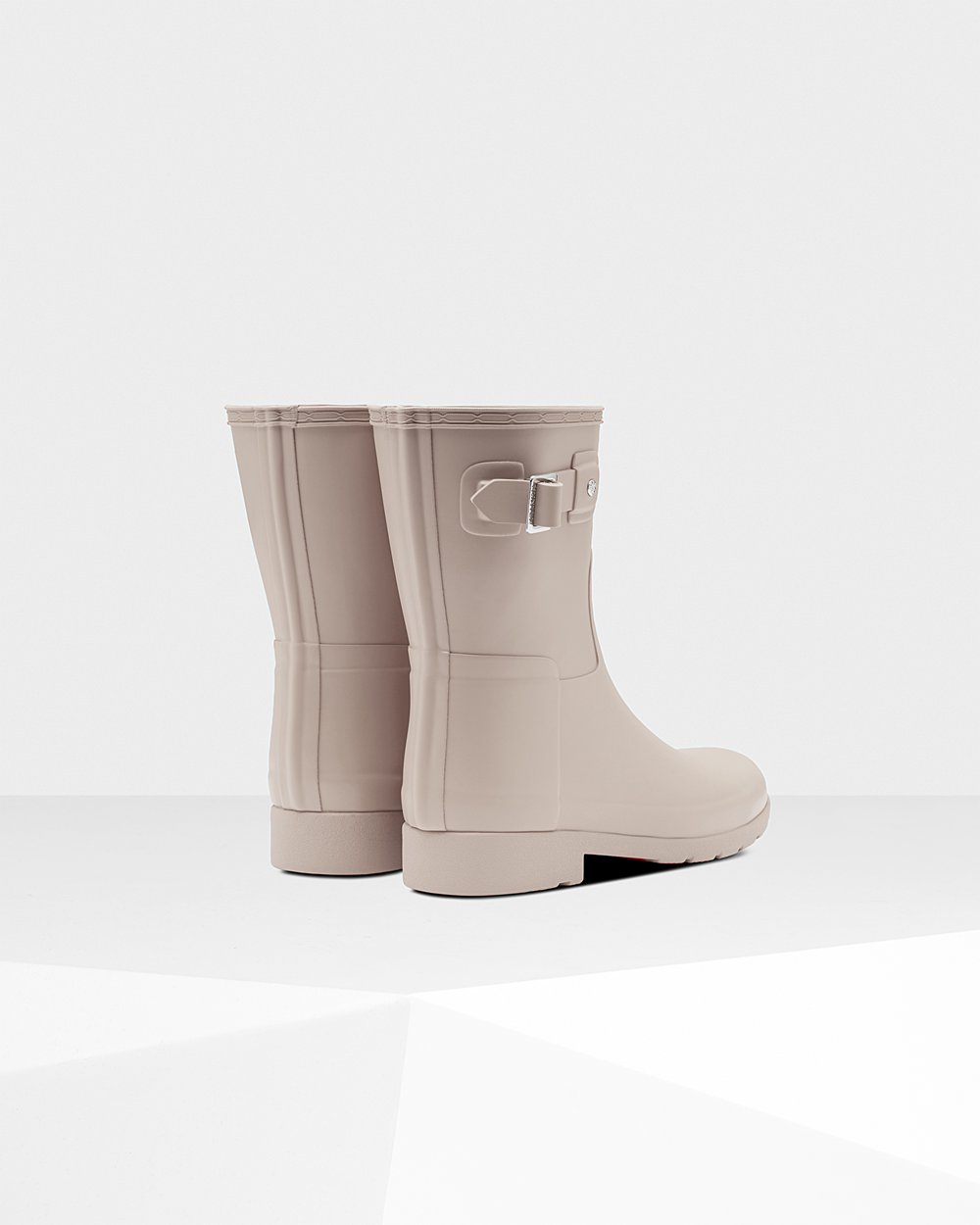 Botas de Lluvia Cortas Hunter Mujer - Refined Slim Fit - Grises - MTZKJUY-16